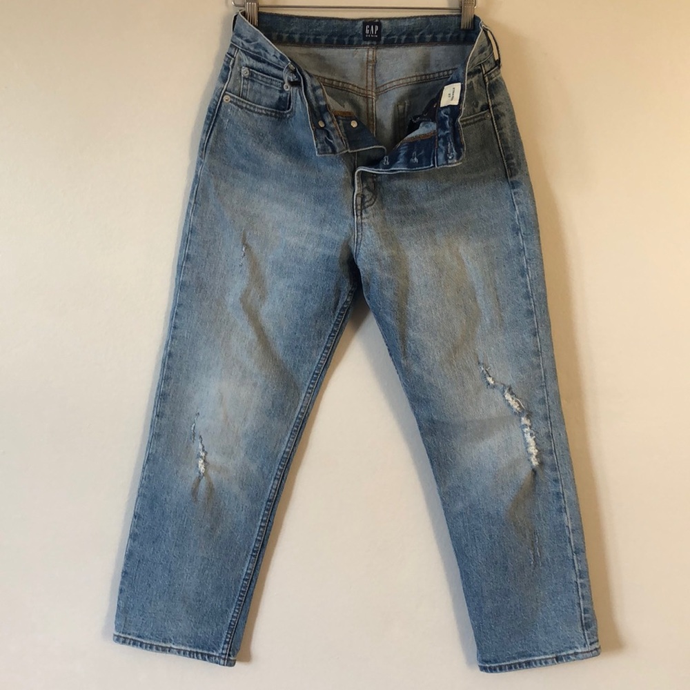 Gap core denim highwaisted, cropped mom jeans 27